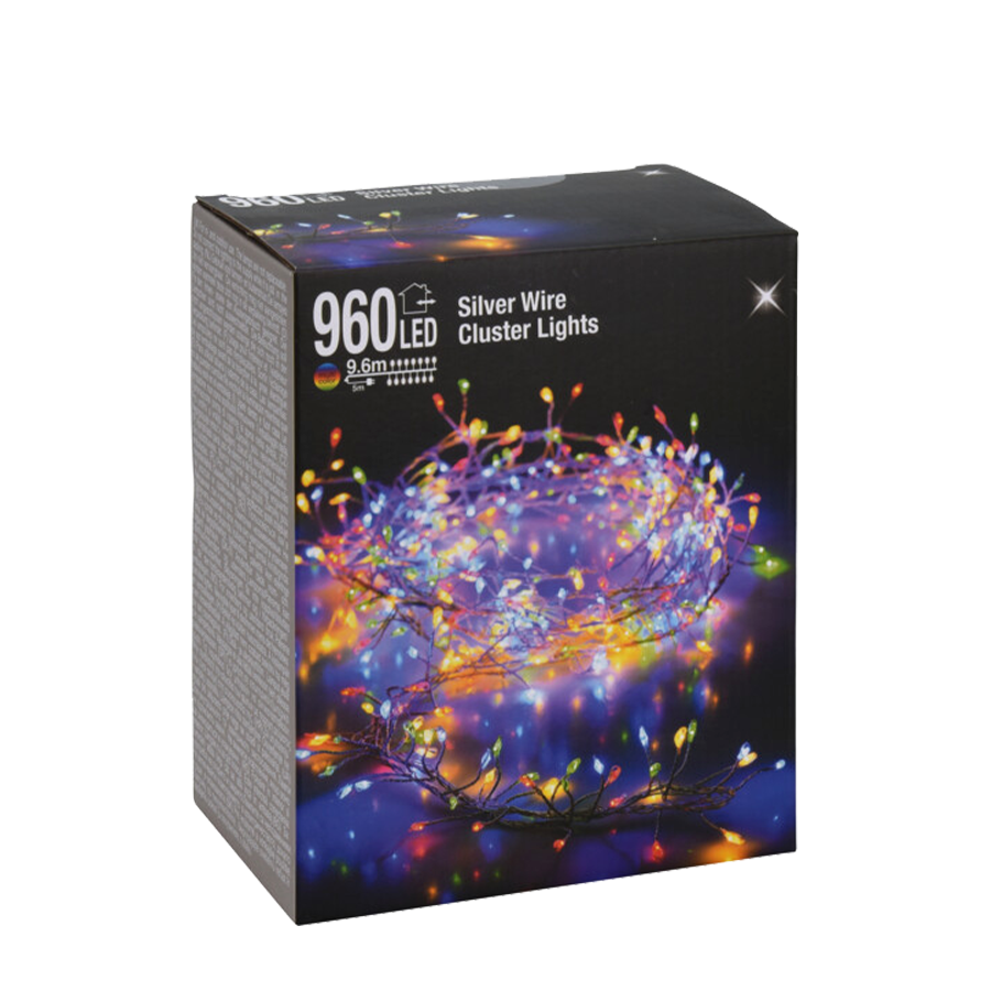 Clusterdraad LED Multicolor 960 Leds 960cm